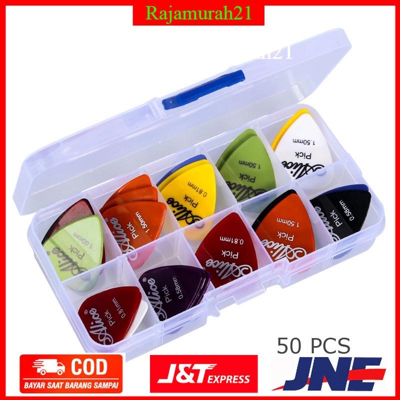 Alice Pick Gitar Akustik 50 PCS - Multi color - OMHZ61MC