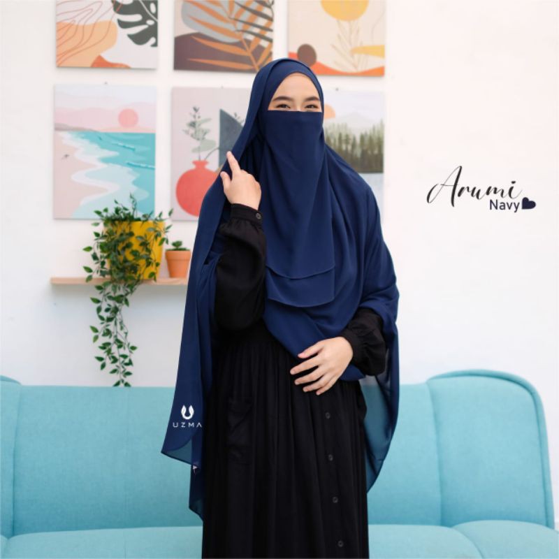 Arumi Instan Uzma Hijab / Pasmina Arumi Original uzma hijab (Pasmina Instan)