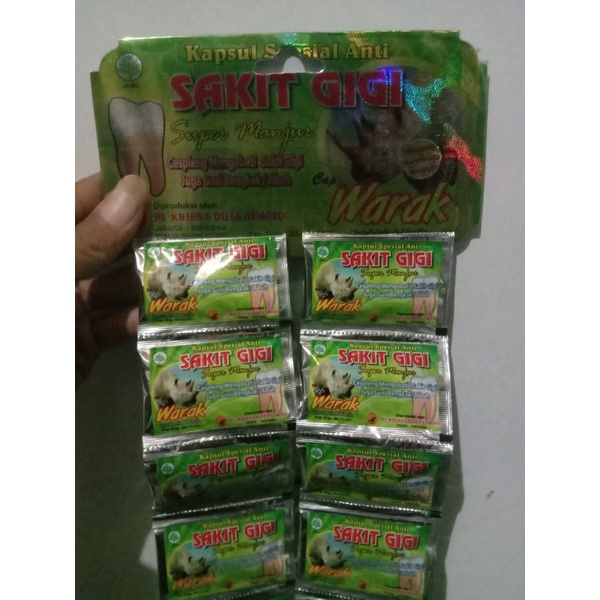 WARAK kapsul sakit gigi