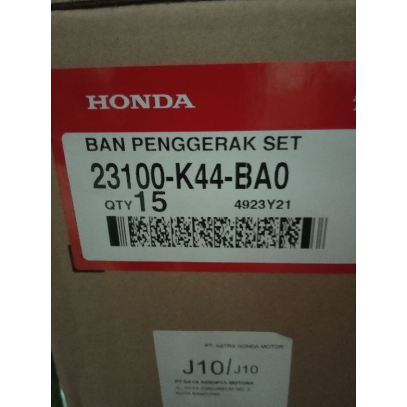 VBELT SET BEAT F1 ESP SCOOPY ESP ORIGINAL 23100-K44-BAO