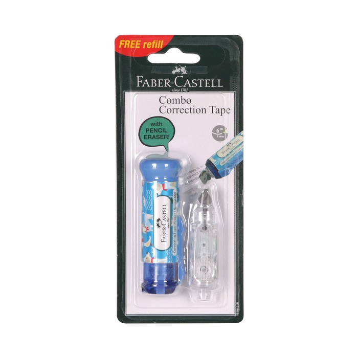 

Correction Tape Faber Castell Combo Blue Dog + 1 Refill