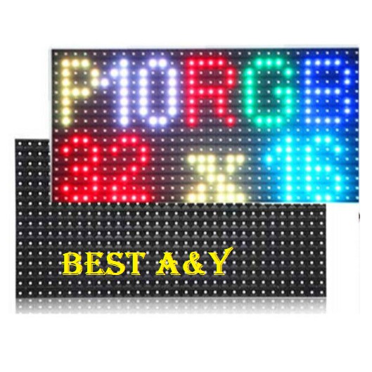 LED Display P10 Running Text Warna Full Colour Outdoor SMD RGB 32x16