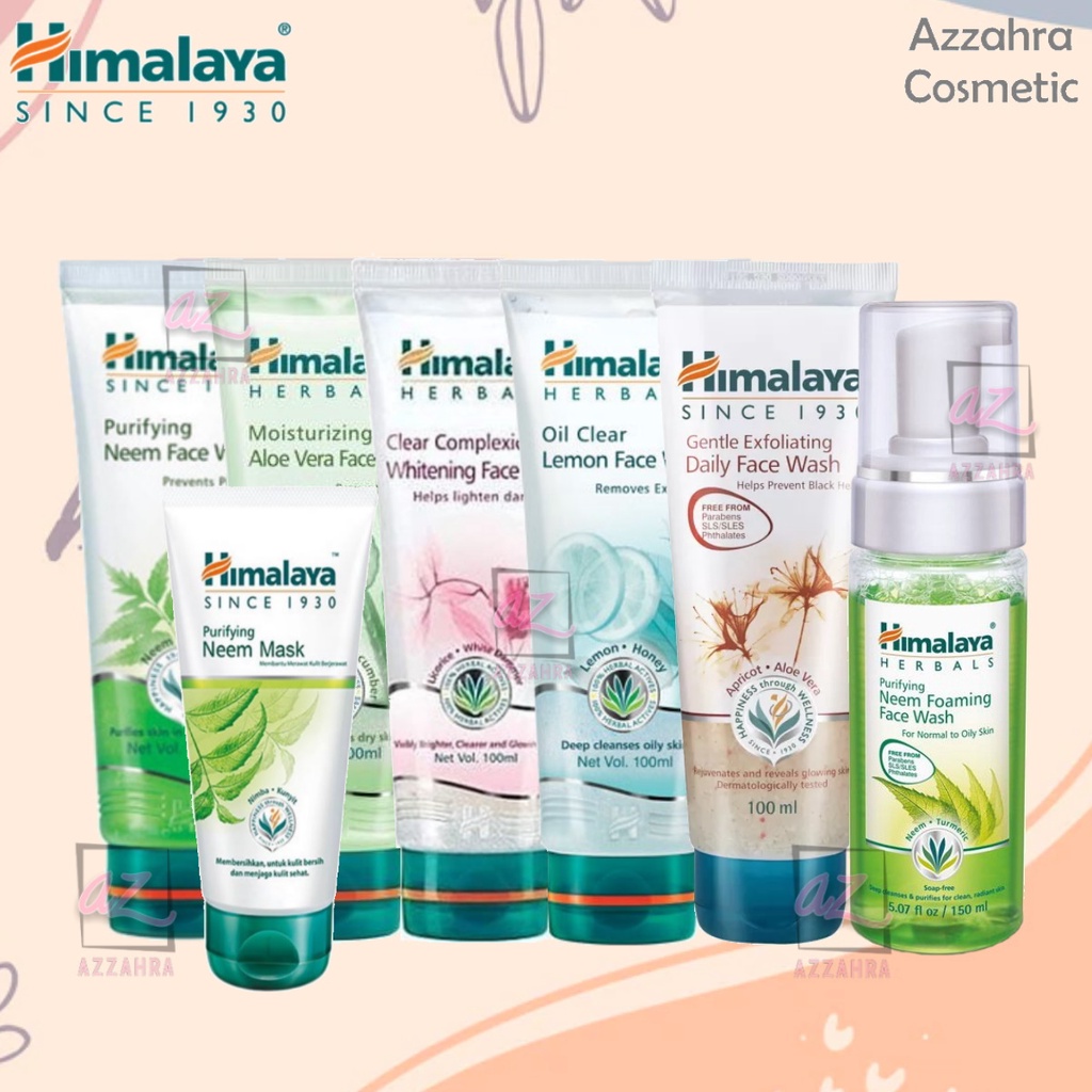 Himalaya Neem Face Wash | Neem Foaming | Lemon Oil Control | Clear Complex Whitening | Gentle Exfoliating Daily | Moisturizing Aloe Vera