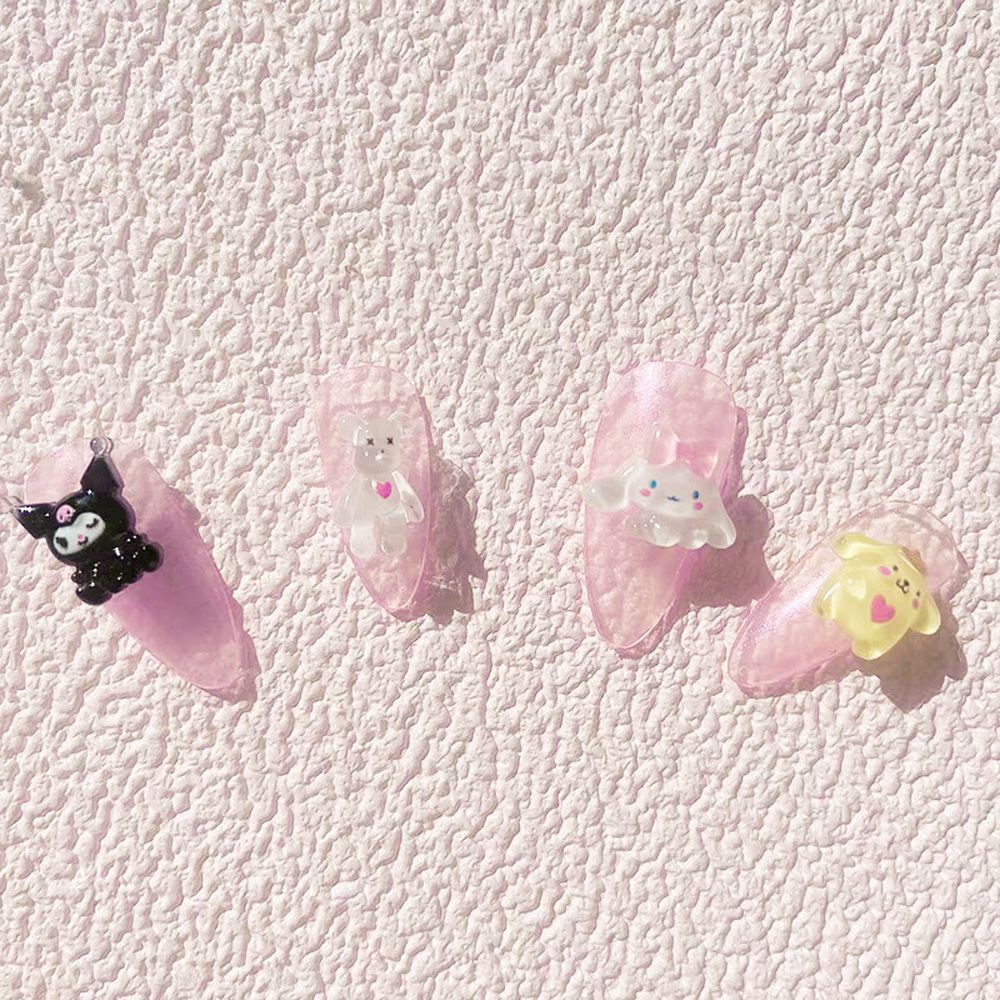 Mxbeauty Hiasan Kuku 3d Diy Bentuk Kartun Hellokitty Bahan Resin Untuk Nail Art