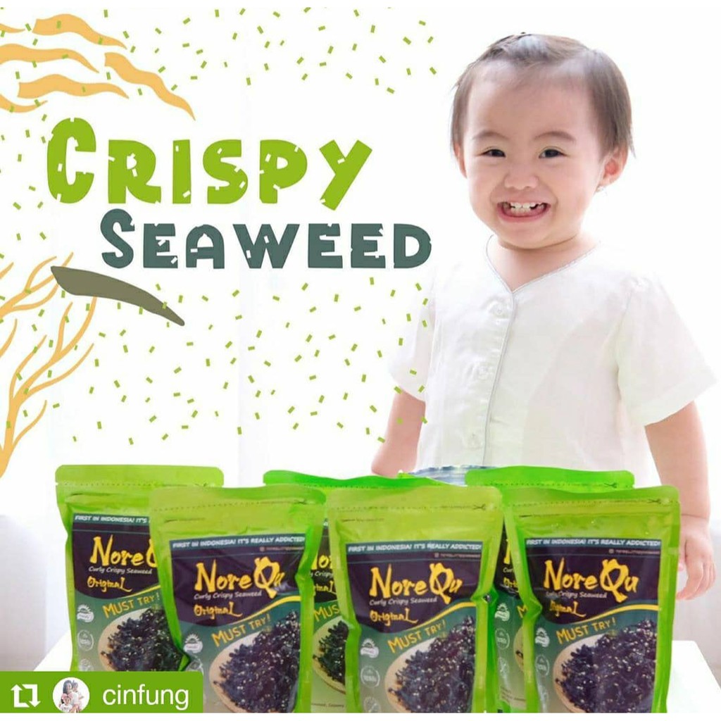 Norequ crispy seaweed ricechps mozarella honey softbone