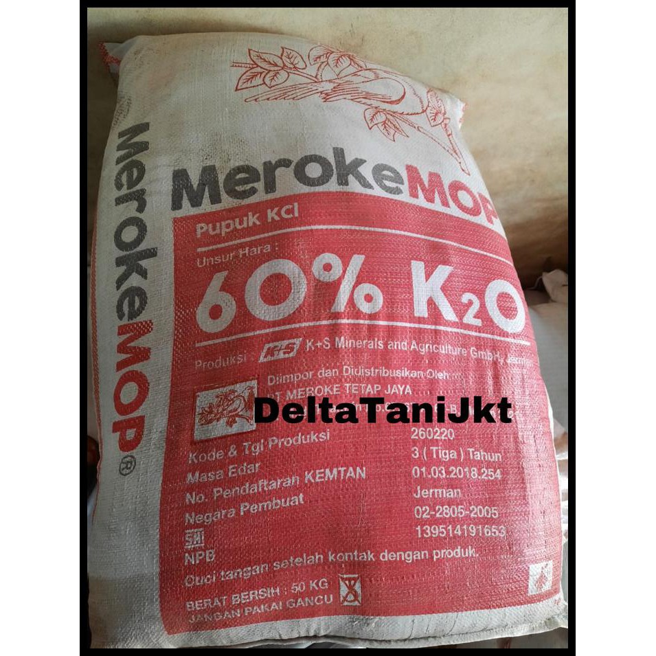 Jual Pupuk Kcl Meroke Mop Kemasan Pabrik Asli Kg Via Grab Indonesia Shopee Indonesia