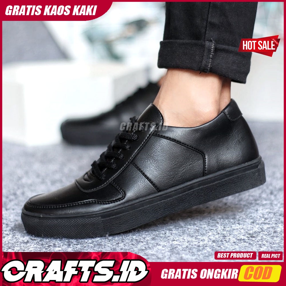 CRAFTS X AUGUS Sepatu Kasual Pria Sepatu Pria Casual Kerja Kantor Kondangan Laki-Laki Cowok