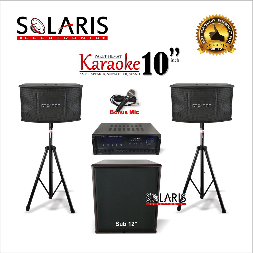 PAKET KARAOKE MURAH Crimson KA-913 FREE Mic Kabel
