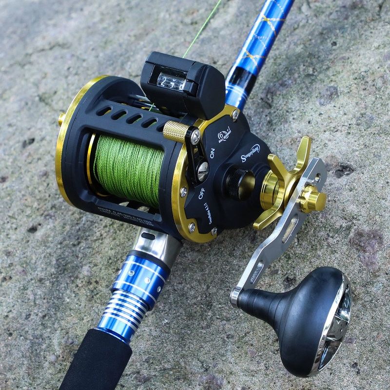 Reel Reel Trolling handle Kiri Reel OH handle kiri  metal drag 30 kg
