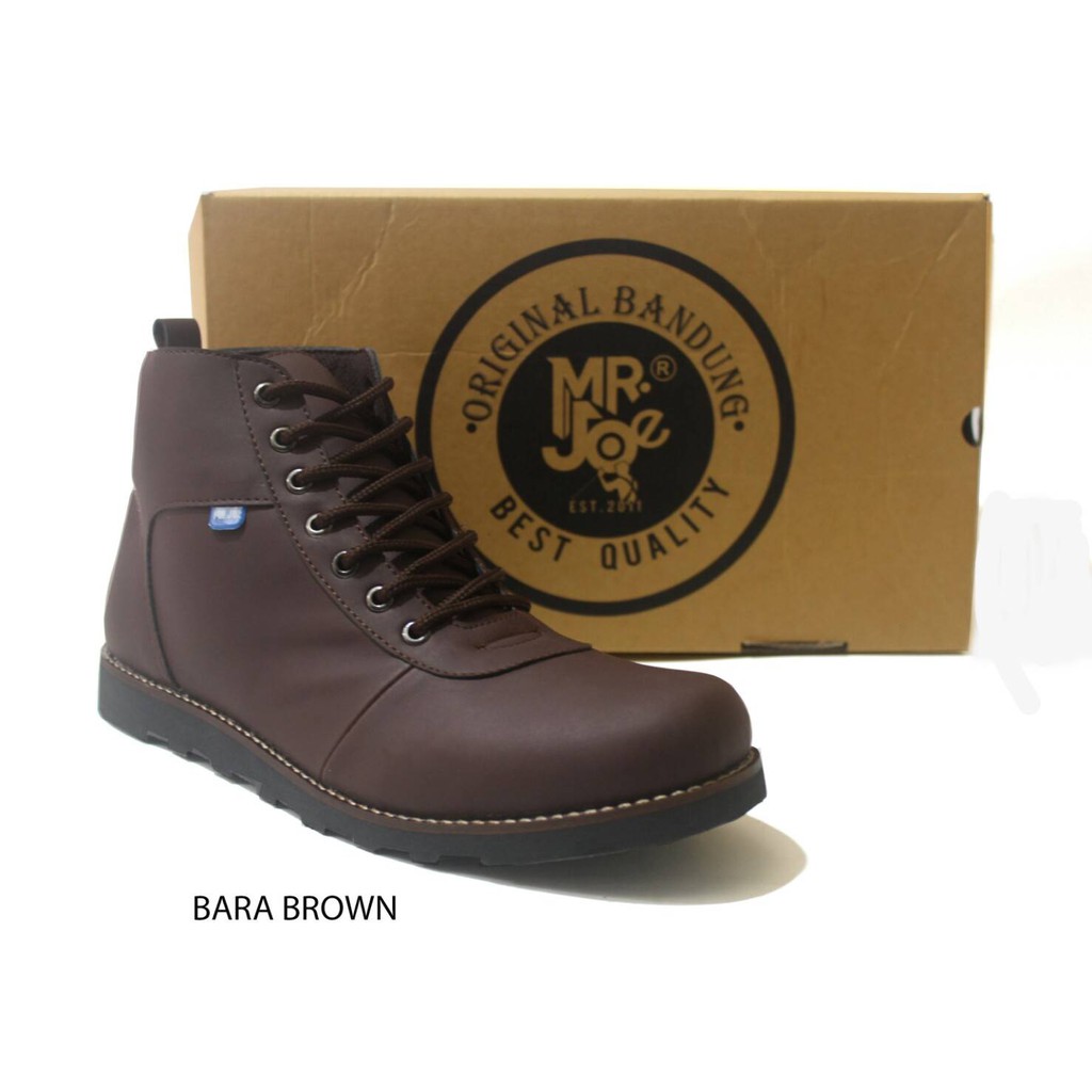 Sepatu Boots Pria Mr Joe Brodo Bikers Kulit Original Handmade