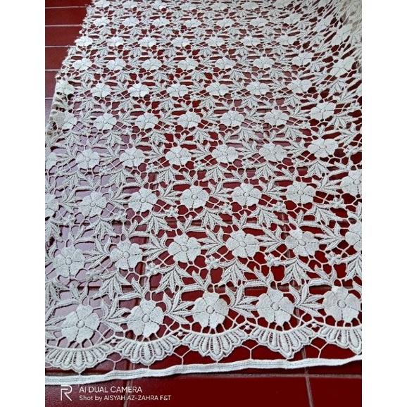 Kain PRADA (BROKAT OKKI) BW import garment LIMITED design stok Part I