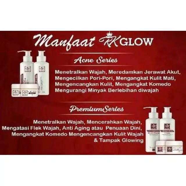 Skincare RK Glow ACNE/Skincare RK GLOW PREMIUM ORI 100%