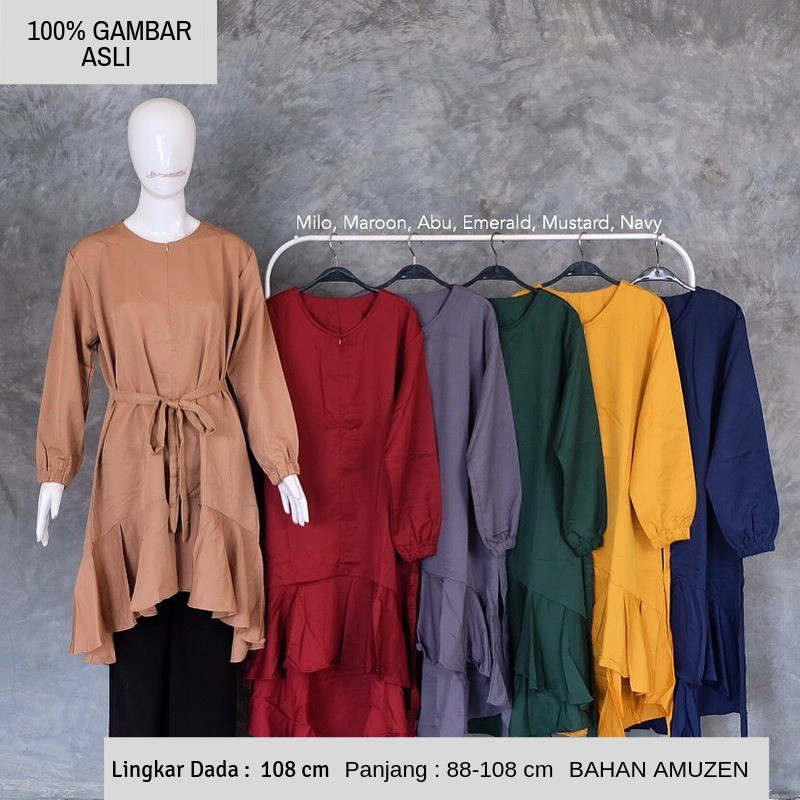 (COD) Daily Things Tunik Rumbai Tabita Fit XL LD 108cm