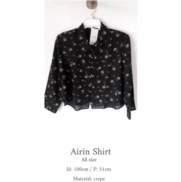Airin Shirt - BAJU IMPORT FASHION KOREA BKK HIGH QUALITY HARGA GROSIR MURAH