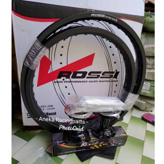 Velg klx 18 21 16 19 hole 36 28 satu set siap pakai bonus cakram depan belakang dan sudah distel