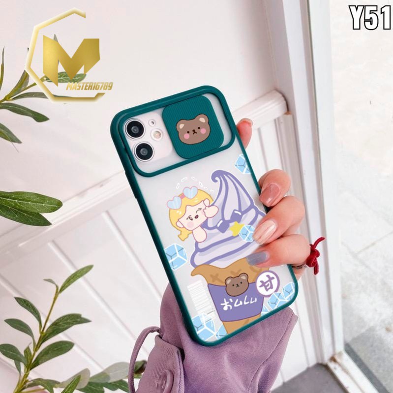 SS078 SOFTCASE SLIDE KARAKTER  VIVO Y21 Y21S Y33S Y15S Y01 Y12 Y15 Y17 Y20 Y12S Y20S Y30 Y50 Y30I Y91 Y51 Y91C Y1S MA2217