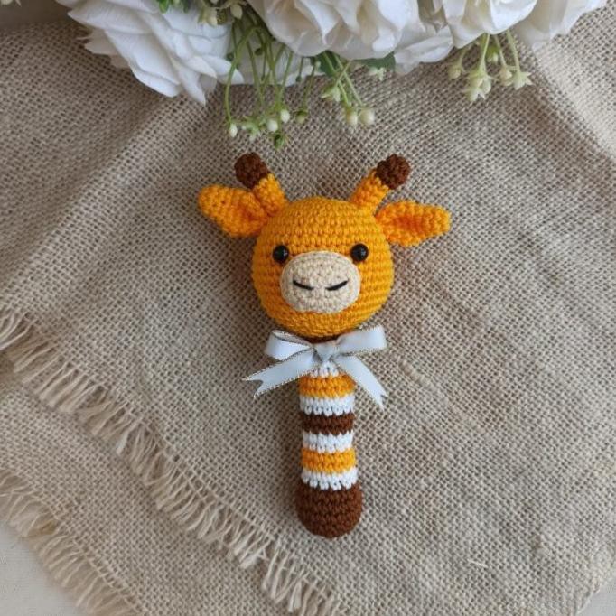 Best Product Rattle Animal Stick/Mainan Bayi/Mainan Edukasi/Teether/Newbornbaby - Jerapah 2 - mainan