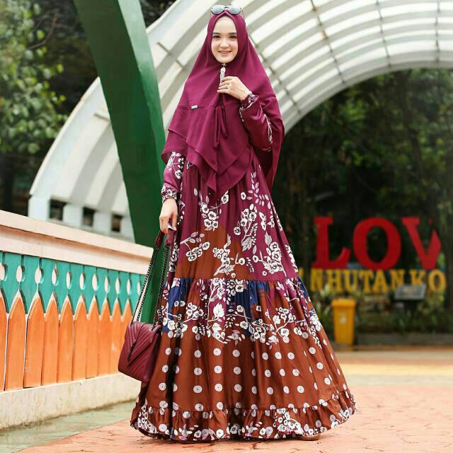 Gamis Busui Nania Syari Set Ori by Humaira