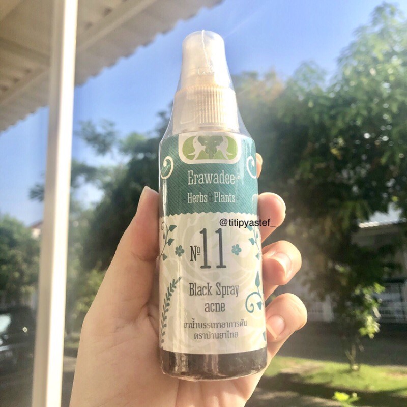 erawadee acne black spray no. 11 thailand obat jerawat alami semprot