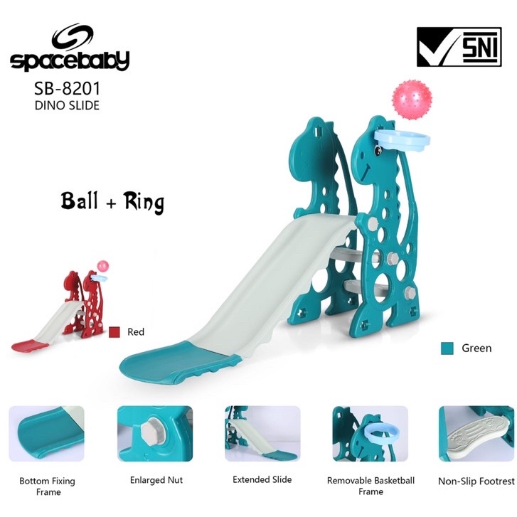 Perosotan anak space baby dino slide 8201