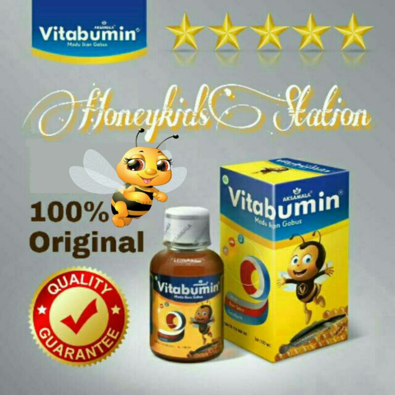 VITABUMIN 130ml Madu Ikan Gabus Original