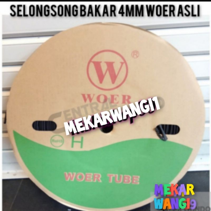 SELONGSONG BAKAR 4MM MERK WOER 200METER BLACK