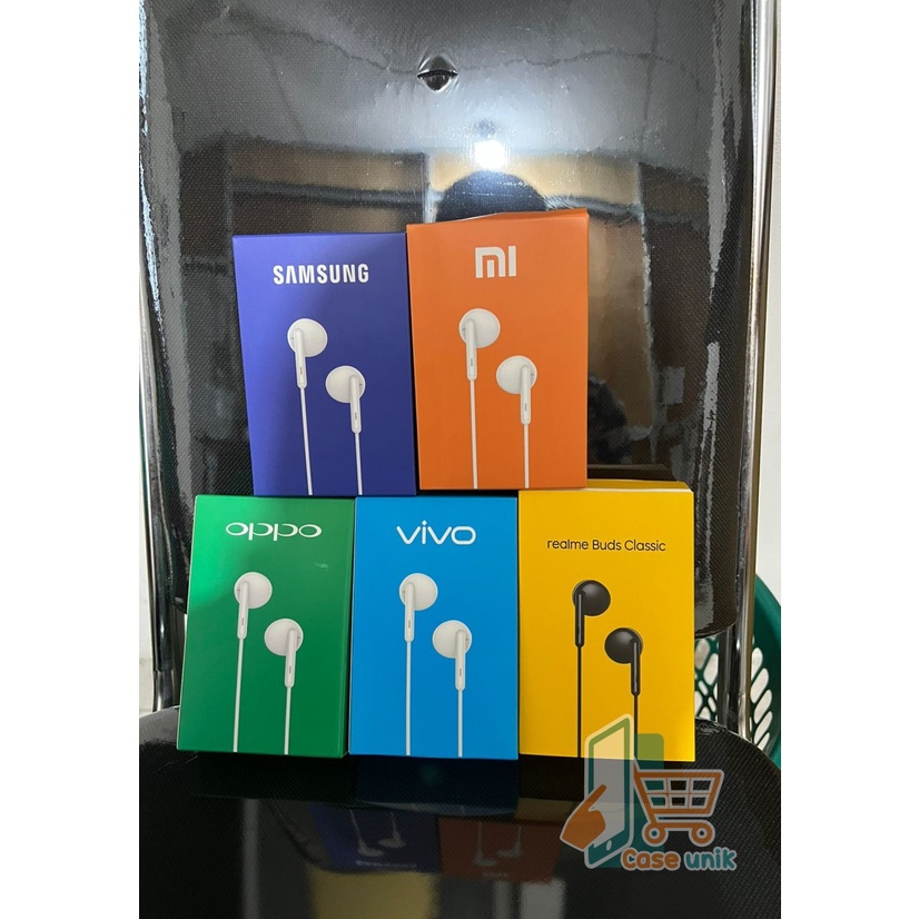 BM045 HF BRANDED R13 MH133 / HEADSET / HEDSET / HANDSFREE / EARPHONE Vivo oppo xiaomi realme Samsung suara bagus ALL TYPE CS110