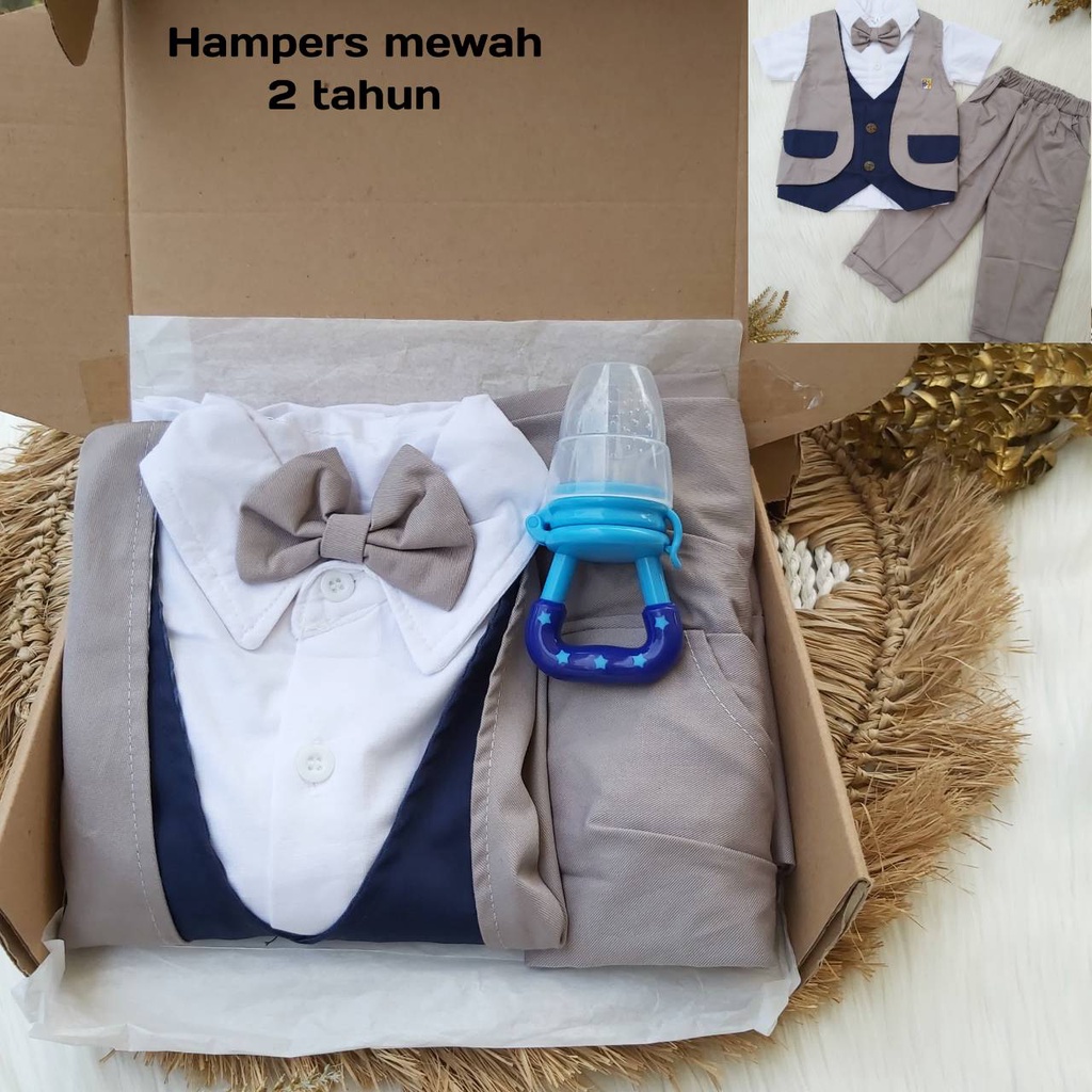 Hampers model jas pesta rompi / kado giftset anak bisa sampai 3,5 tahun