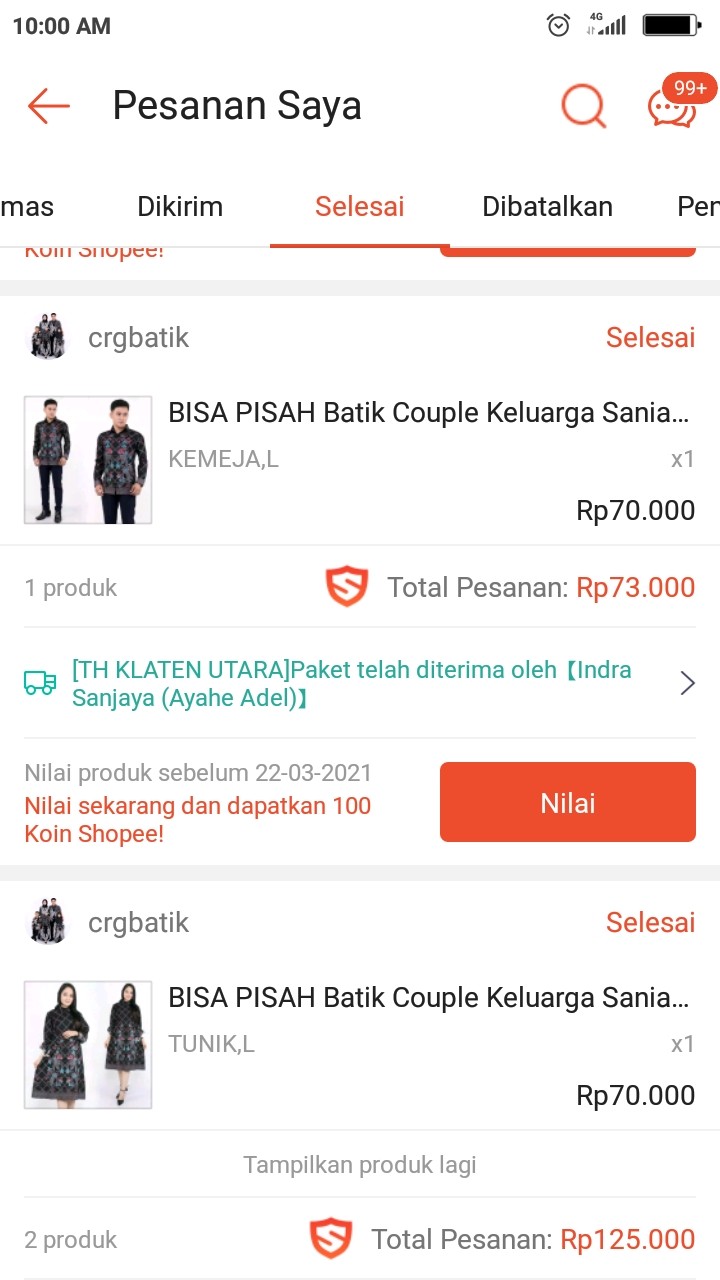 Bisa Pisah Batik Couple Keluarga Sania Ruffle Ori Ndoro Jowi Termurah Jaring