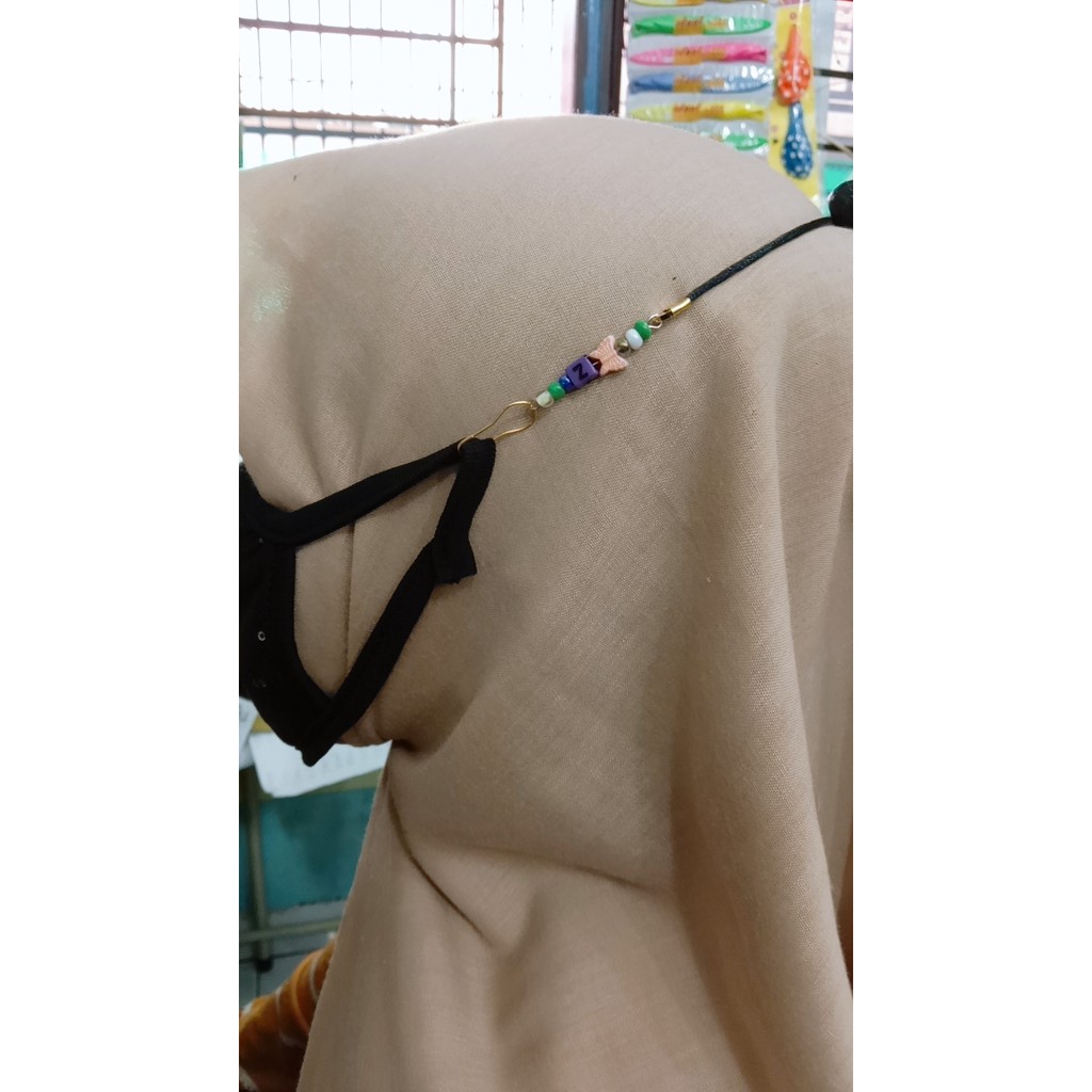 Gantungan Tali Konektor Masker Hijab KALUNG MASKER CUSTOM Kalung Masker Korea  Strap Kalung Masker