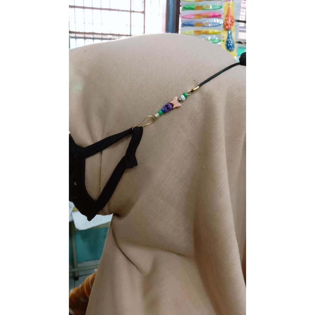 Gantungan Tali Konektor Masker Hijab KALUNG MASKER CUSTOM Kalung Masker Korea  Strap Kalung Masker