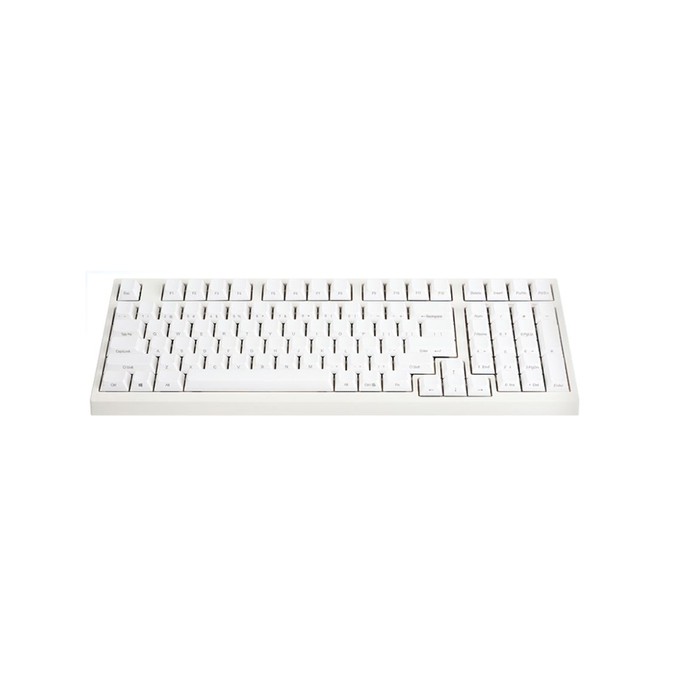 LIMITED MECHANICAL KEYBOARD LEOPOLD FC980M WHITE PBT KEYCAPS (BLUE CHERRY MX)