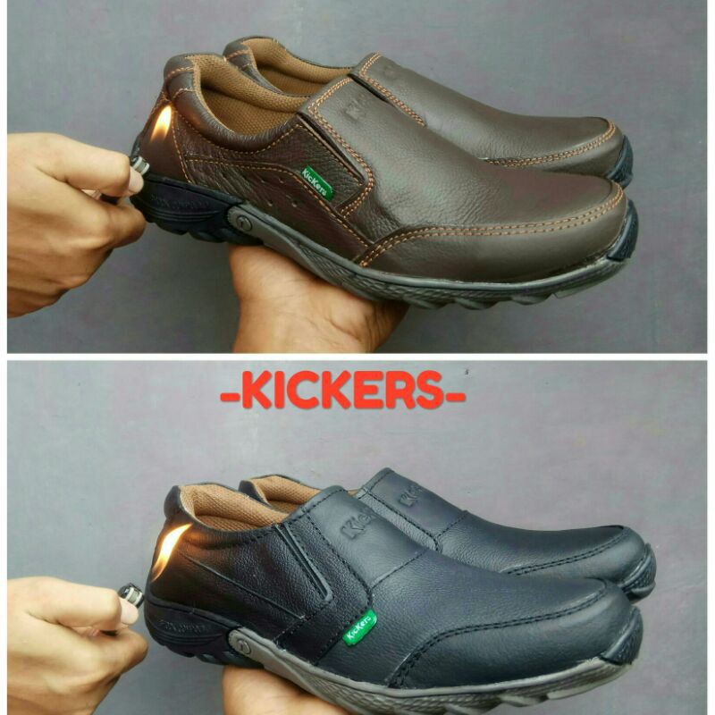 Sepatu Kickers Casual Pria Kulit