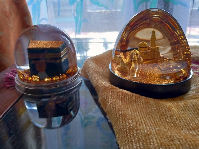 Indokaligrafi Miniatur Pajangan Bl Masjid Nabawi Mn Hiasan Meja Tempat Pen Holder Aksesoris Muslim