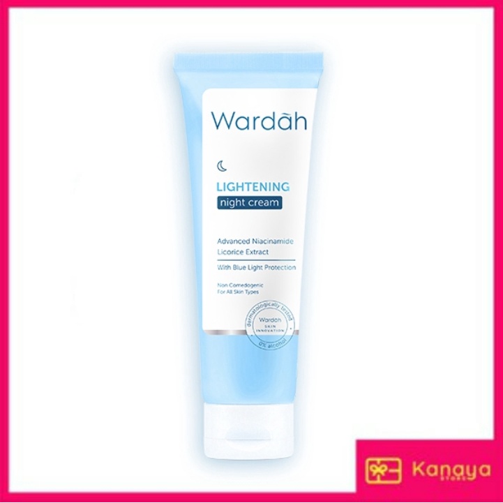(BISA COD) Wardah Lightening Night Cream 20 ml Tube (Ukuran Kecil)
