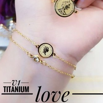 TiTanium set gelang cincin H98