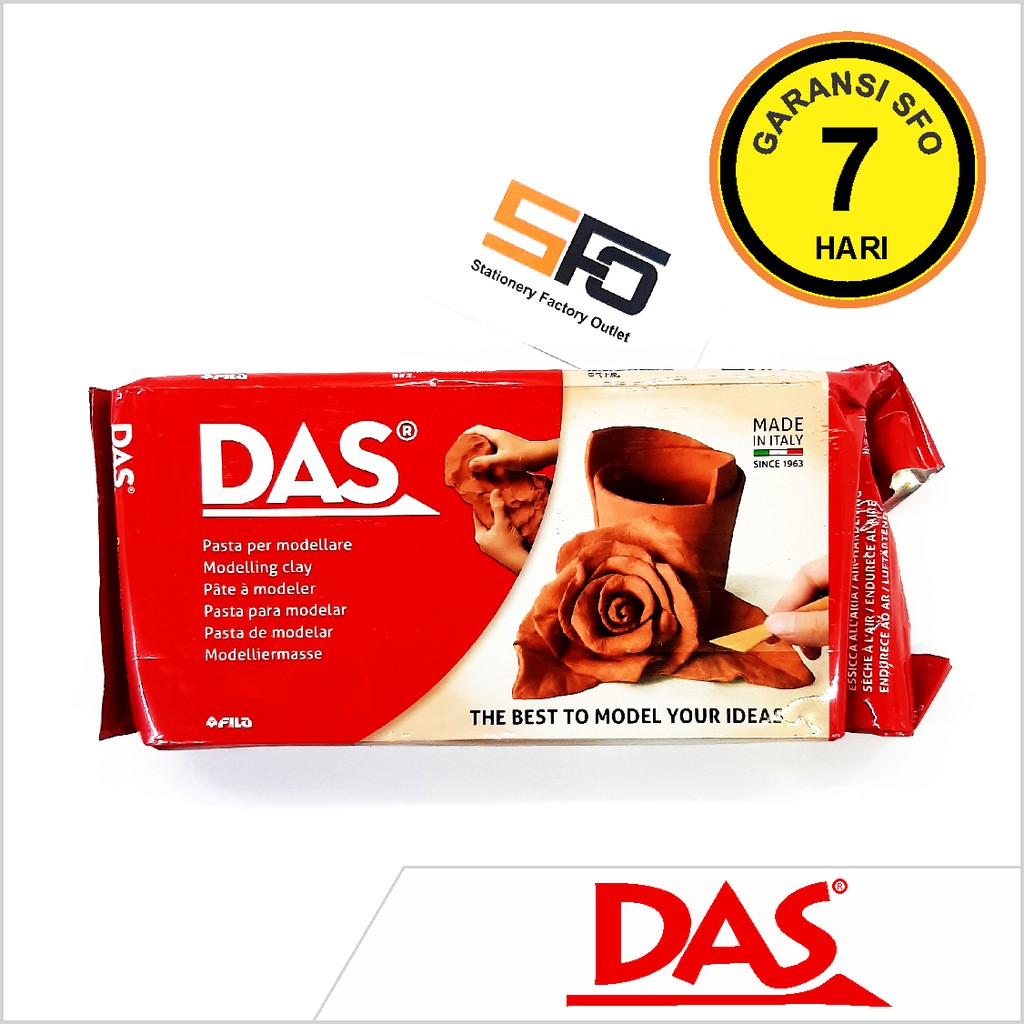 Modelling Clay Das 1kg tanah  liat  coklat Shopee Indonesia