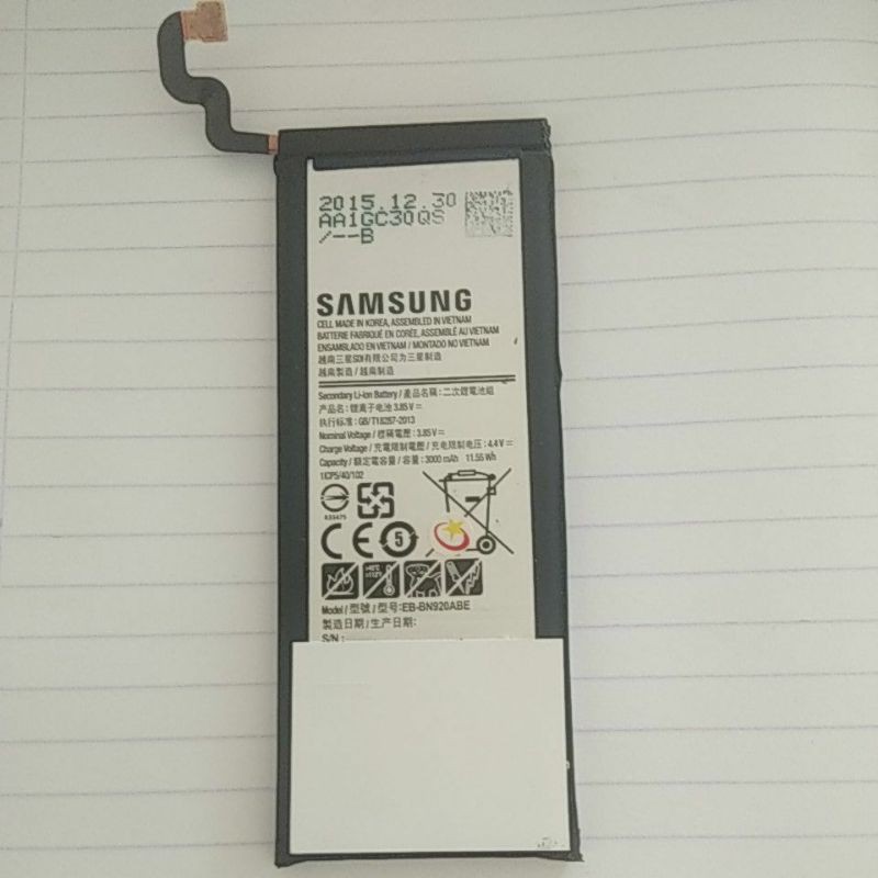 baterai samsung note5 original 100%