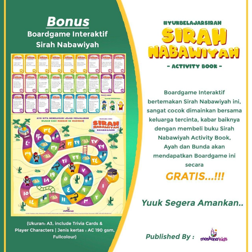 Buku Aktivitas Anak : Sirah Nabawiyah Activity Book