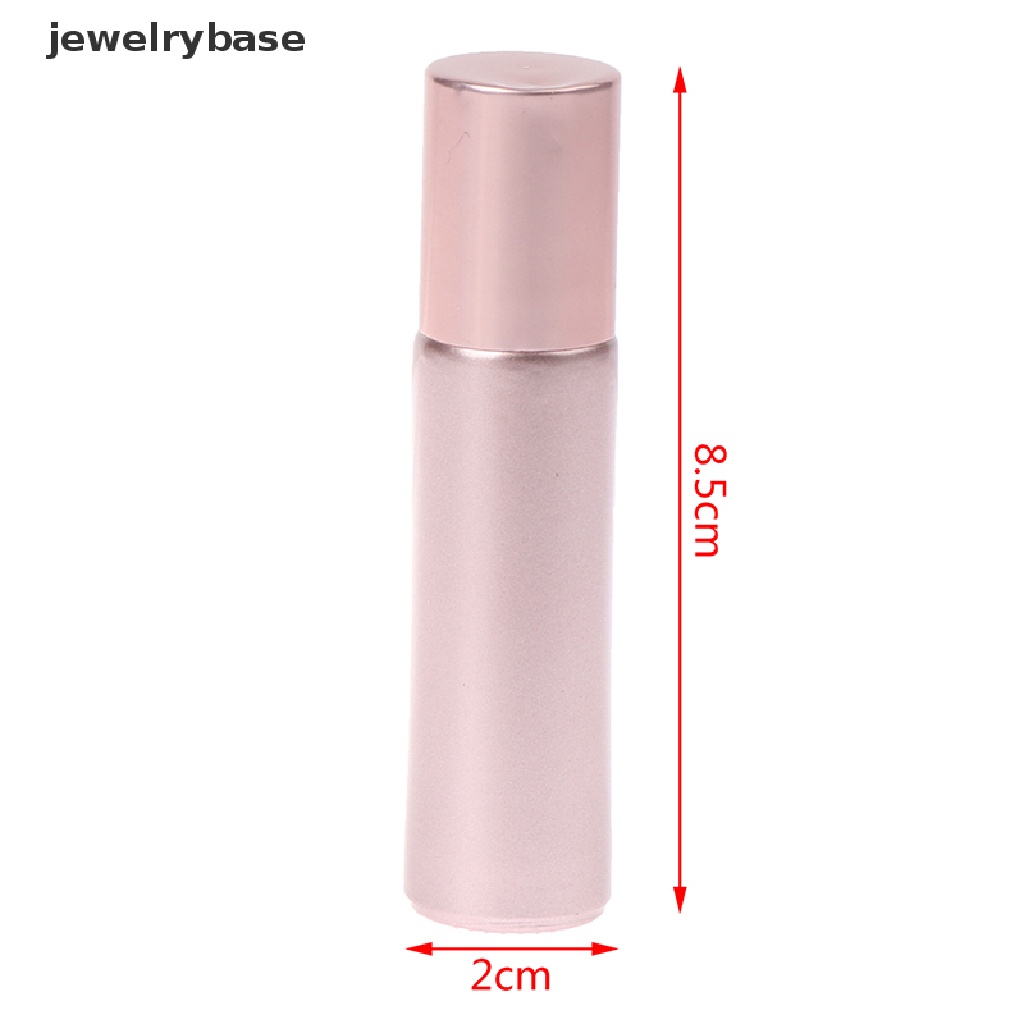 Botol Kaca Kosong Model Roll On Warna Pink Ukuran 10ml Untuk Parfum