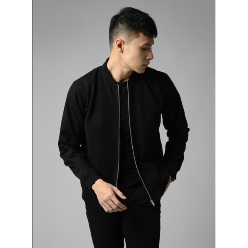 BABY CANVAS BOMBER BLACK by male.id