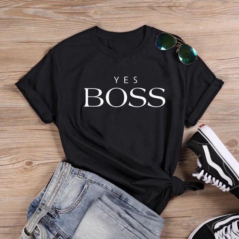 kaos yes boss kaos wanita kaos pria kaos distro kaos yes boss kaos terlaris