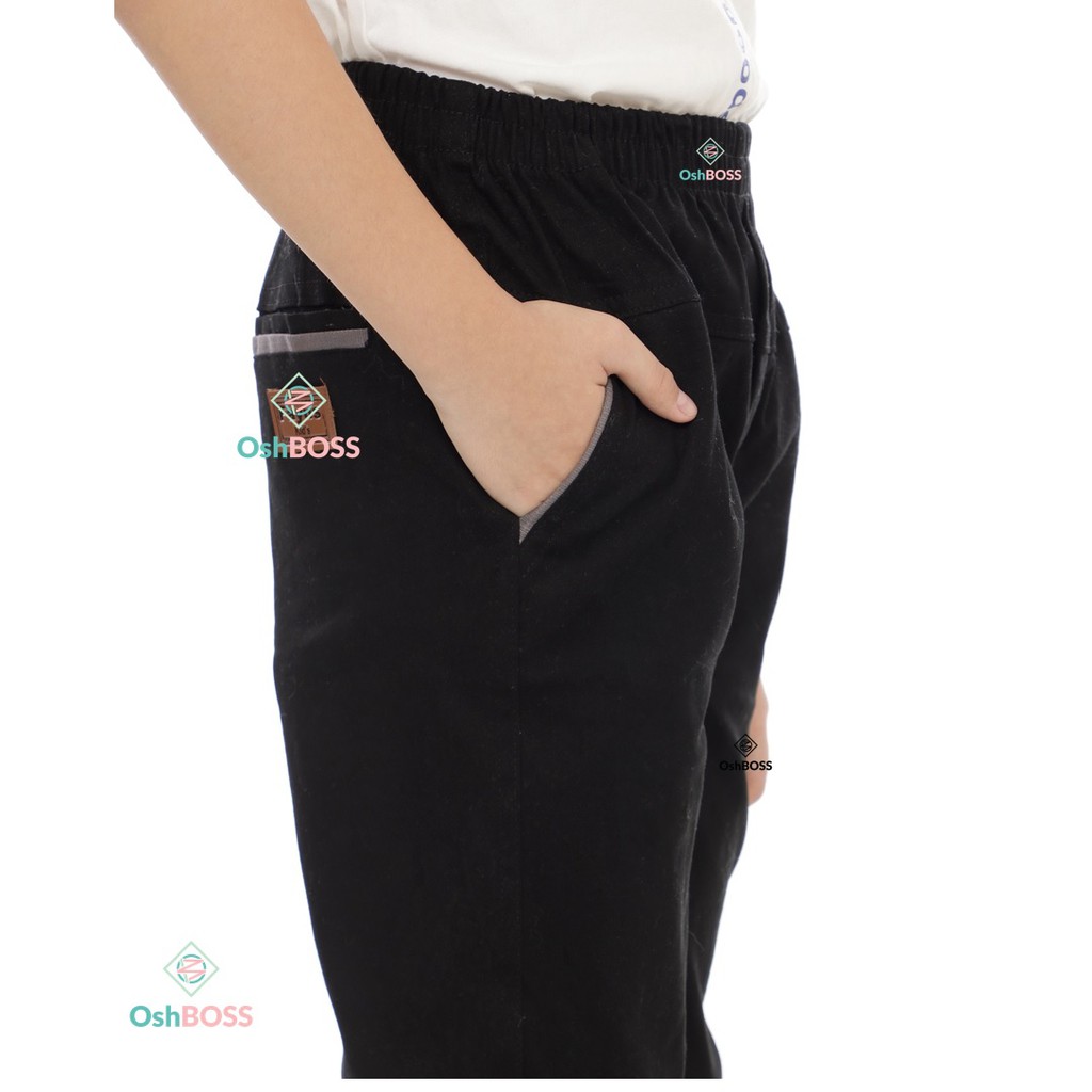 (COD) CELANA PANJANG CINO TERBARU ANAK KIDS DAN JUNIOR 2-12 TAHUN/ warna abu dan hitam/ OSHBOSS-1