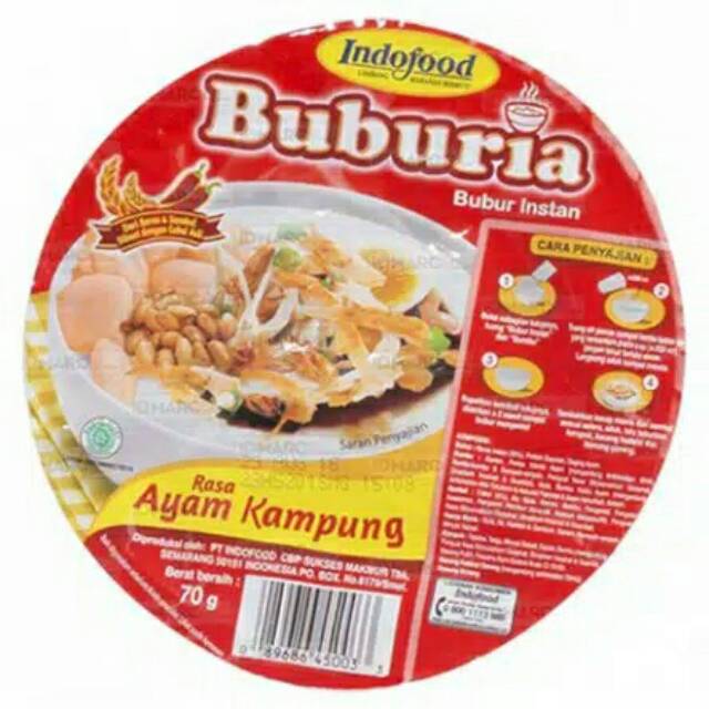 Jual Buburia Cup 70gr Bubur Instan Indofood Rasa Ayam Kampung Shopee Indonesia