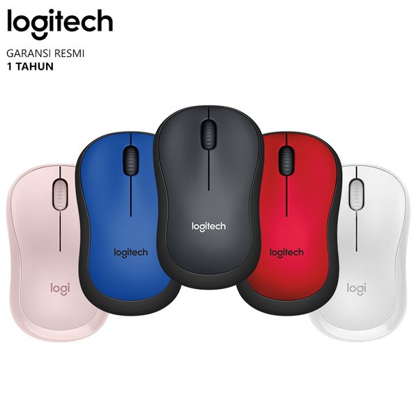 Logitech M221 Mouse Wireless Silent Click - Garansi Resmi