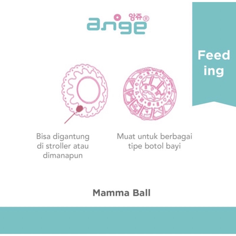 Ange Mamma Ball Baby Bottle Holder - Mainan bayi/Gigitan bayi