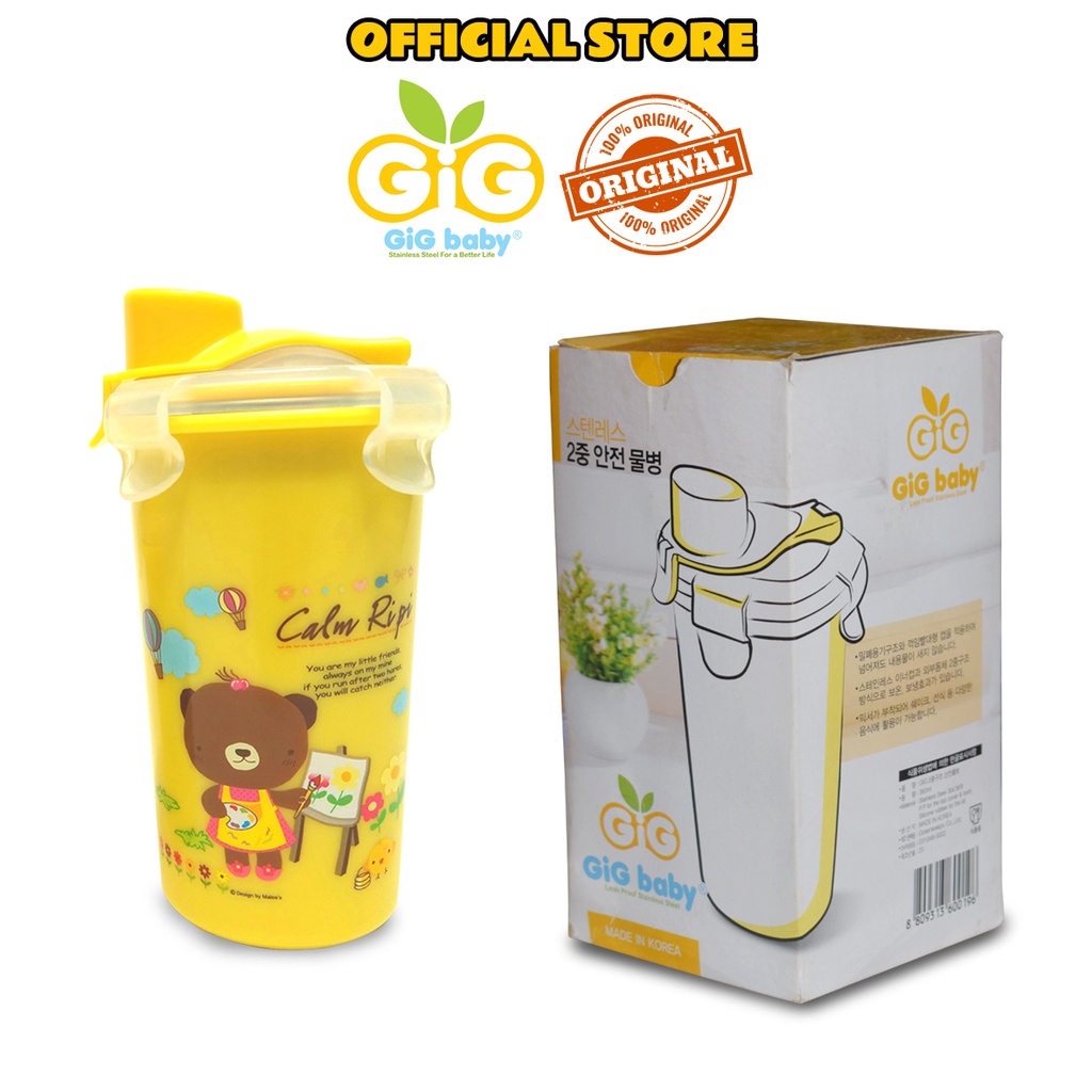 Botol Minum Anak GIG Baby Straw Cup Large CS-02/Termos Anak/Gelas Anak Kartun