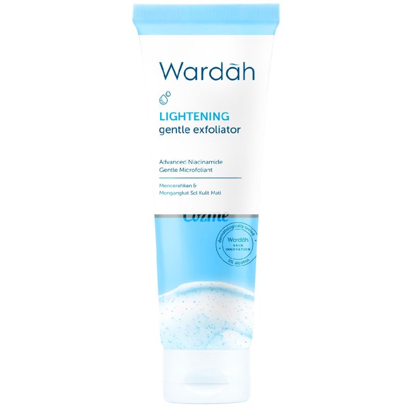 Wardah Lightening Gentle Exfoliator 50 ml sabun pencuci muka scrub