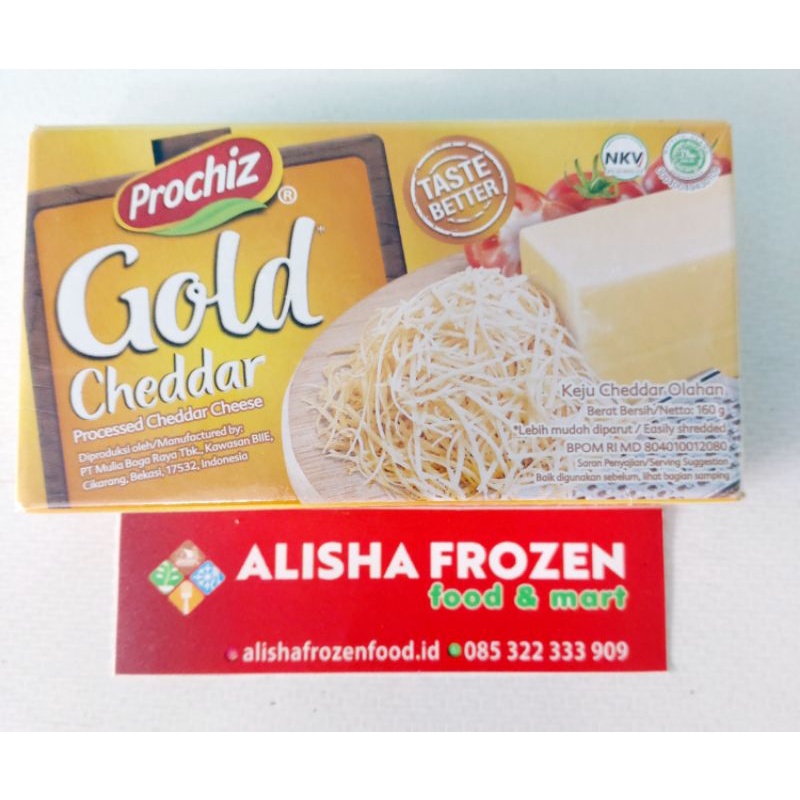 Jual PROCHIZ GOLD CHEDDAR 160 G | Shopee Indonesia