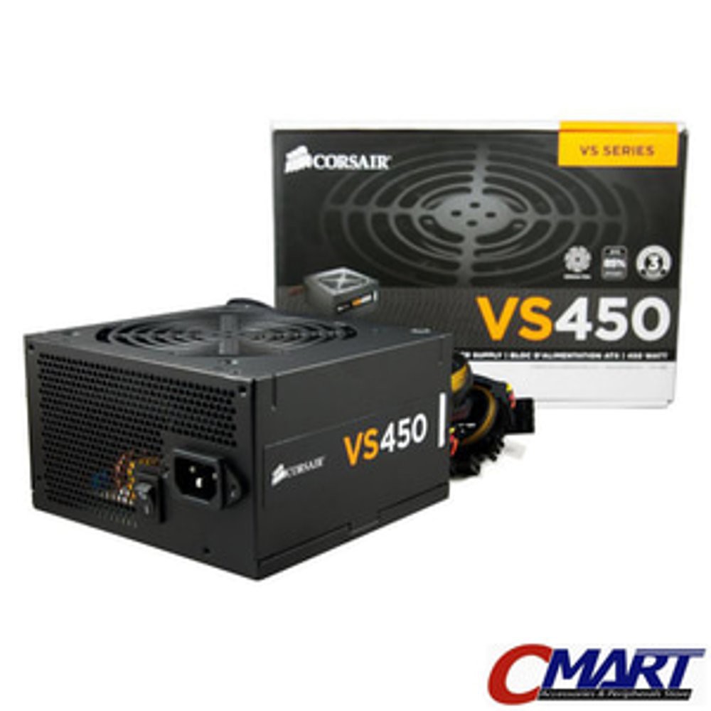 Corsair VS Series VS450 PSU ATX Power Supply True Gaming 450W 450 watt
